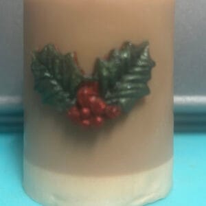 egg nog scented soap in a small shot glass